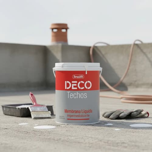 Pintura Impermeabilizante Tersuave Líquida Techos Elástica Blanca 20kg Mate
