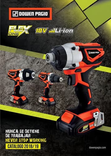 Taladro Atornillador Inalambrico 18v Dowen Pagio Bateria One Color Naranja Frecuencia 50 Hz