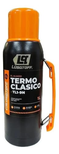 Termo Lüsqtoff Tl1-9n 1l Negro Acero Inoxidable Negro
