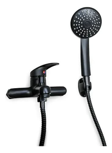 Monocomando Negro Mate Para Ducha Italomix Lh-3259