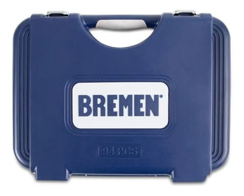 Kit De Herramientas Bremen Con 94 Piezas Para Tubos Y Llaves Combinadas Azul Oscuro