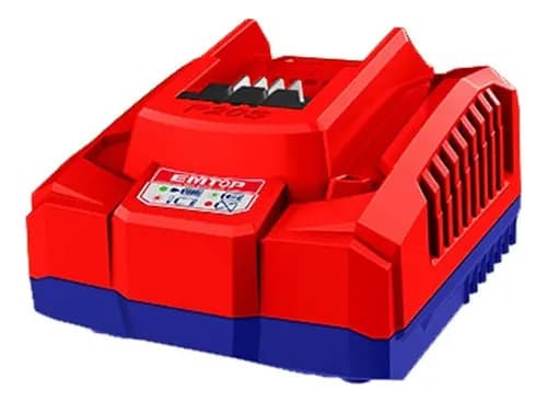Amoladora Angular Inalámbrica Emtop Color Azul 2 Baterías
