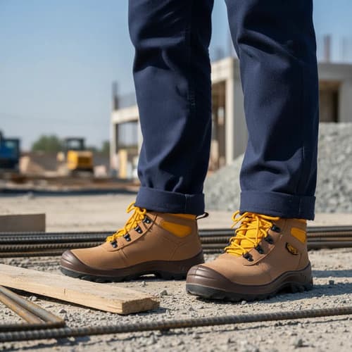 Botas De Seguridad Ingco Ssh02sb Marrón Claro 42 Uy