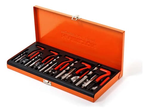 Juego Kit Insertos De Rosca 131 Piezas Aut29 Hamilton Color Naranja
