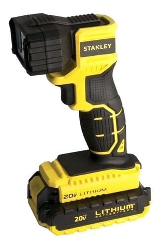 Taladro Percutor Atornillador Inalámbrico De 13mm Stanley Schf20c2k 20v + 2 Baterías De 1.3ah + Accesorio Con Bolsa Amarillo