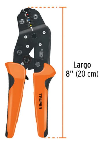 Kit De Crimpadora Y 500 Terminales Con Aislamiento, Truper