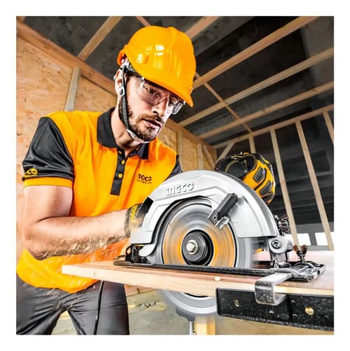 Sierra Circular Eléctrica Ingco Cs18528 185mm 1400w Naranja Y Gris 50hz/60hz Naranja/gris 50 Hz/60 Hz