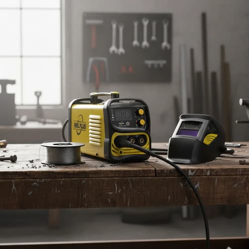Kit Soldadora Y Careta Mig Inverter 130a Con Gas O Sin Gas