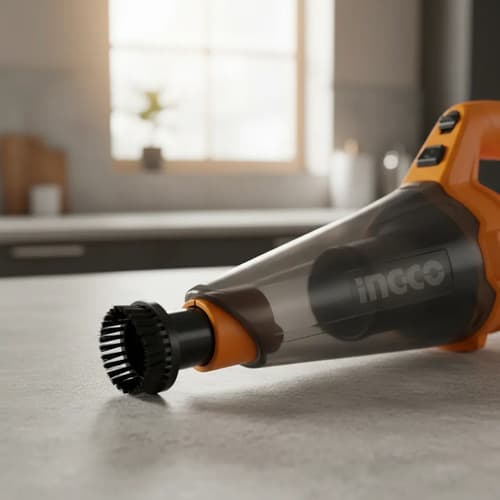 Aspiradora Auto Ingco 20v P20s C Bateria Cargador Cvli20126 Naranja Claro