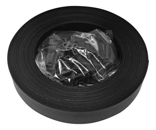 Cinta Cubre Cerco Rejas Premium Rollo Incluye Clips Colores Negro