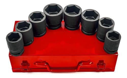 Juego Dados Impacto Tushop 3/4 Pulgadas 26-38mm 8 Piezas Acero