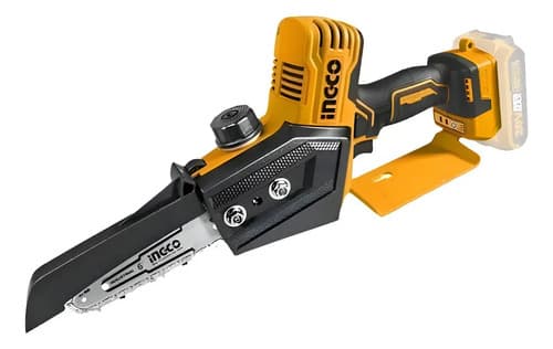Mini Motosierra A Bateria P20s Ingco Cgsli2068 Anaranjado