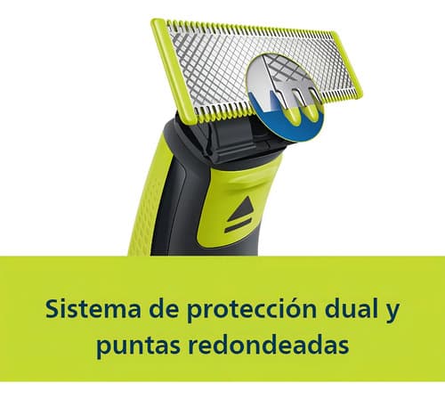 Afeitadora Philips Oneblade Seco Humedo Qp2724 Color Negro