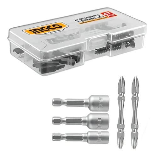 Kit Atornillador Ingco De Impacto Inalambrico Brushless Taladro Inalámbrico Rotomartillo Brushless Ingco 2 Baterías Maletin Uckli20277 Amarillo
