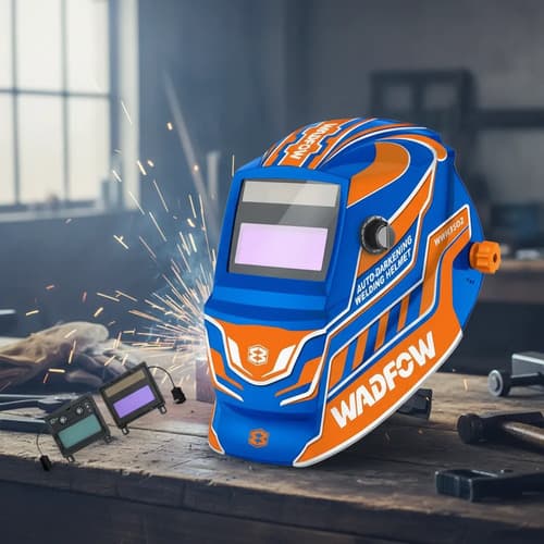 Careta Soldar Fotosensible Con Regulador Wadfow Wwh3502 Azul Terminator