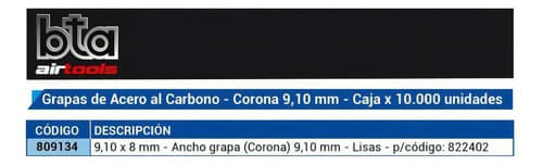 Grampa Engrampadora Tipo 71 De 8mm X 10mil Un Verashop 71/08