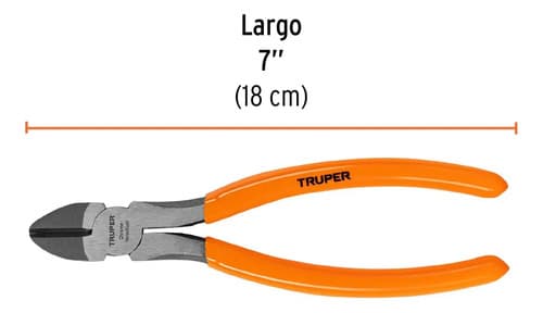 Pinza Corte Diagonal 7'' Truper 17313