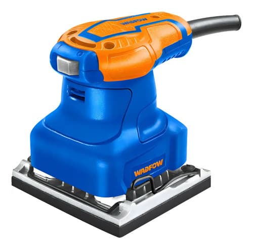 Lijadora Eléctrica Orbital Wadfow Wfa1503 Para Madera Y Superficies, Con 5 Lijas Azul Y Amarillo 50/60hz