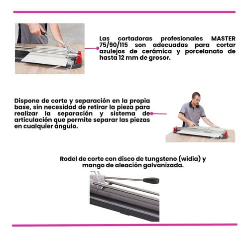Cortadora De Baldosas Cortag Master 115