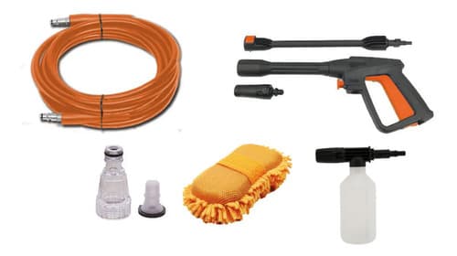 Hidrolavadora Eléctrica Daewoo 1600w 135bar Accesorios Color Negro/naranja Frecuencia 50hz 50 Hz/60 Hz