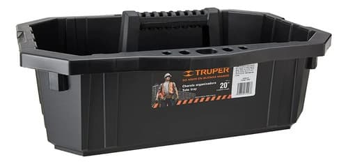 Caja Organizadora Truper 20  Para Herramientas Y Limpieza Reforzada Negro