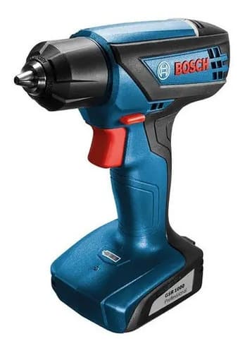 Taladro Atornillador Inalámbrico De 6mm Bosch Gsr 1000 Smart 12v + Accesorios Con Maletín De Transporte Azul