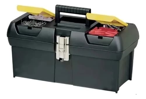 Caja De Herramientas Stanley 16013 Plástico 16 Cierre Metal Negro/amarillo