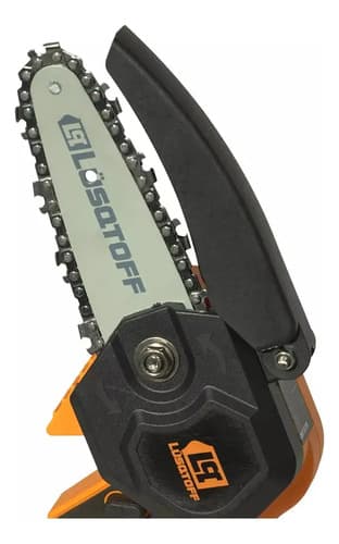 Mini Motosierra + 2 Baterias  + Cadenas 18v Caldiad Lusqtoff Naranja