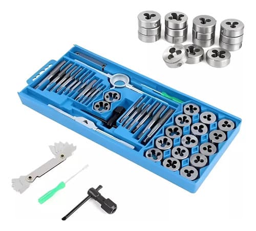 Juego De Terrajas Machos Set Milimetrica 40 Piezas Azul