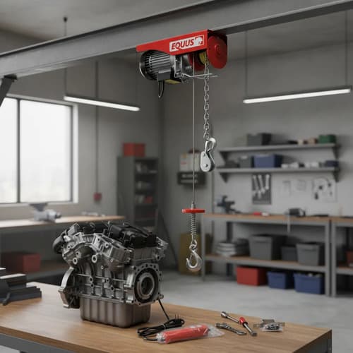 Aparejo Eléctrico 600kg Equus Altura Elevacion 12 Metros Rojo 1