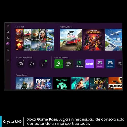 Televisor Smart Tv Samsung 55¨ 4k Uhd Crystal 4k