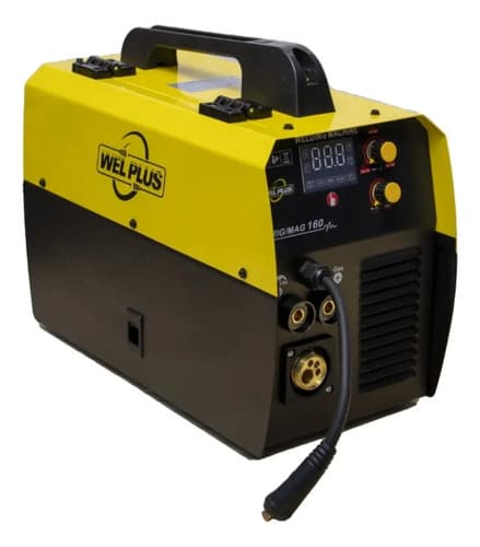 Soldadora Inverter Mig/mma/tig 160a, Suelda C/ Gas O Sin Gas Amarillo