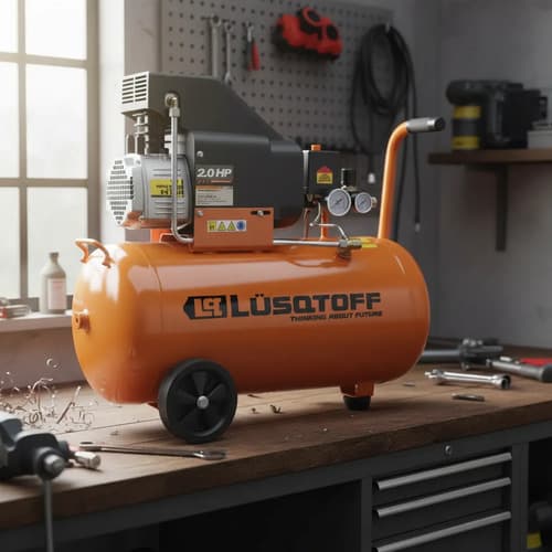 Compresor De Aire Eléctrico Portátil Lüsqtoff Lc-2025bk 25l Naranja 50 Hz