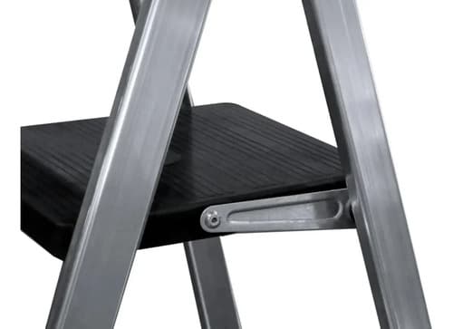 Escalera Aluminio Tipo Banqueta 5 Peldaños Equus Plateado