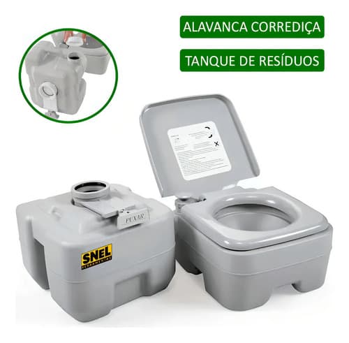 Inodoro Químico Portátil Snel Home Con Depósito De 20 Litros