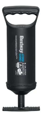 Inflador Manual Portátil Bestway 62002 Para Camping, Doméstico, Hogar Color Negro 4psi