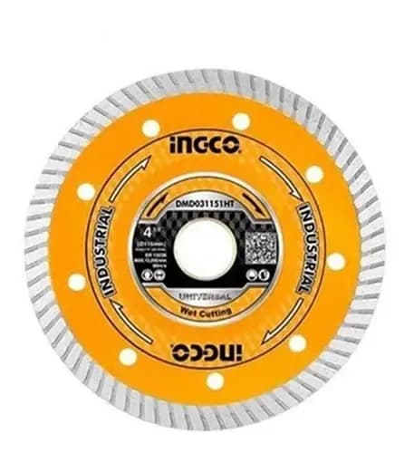 Disco De Corte Ingco Ultra Fino De 4 1/2  Para Piedra Y Concreto