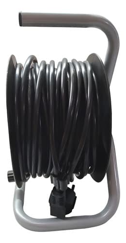 Alargue Eléctrico Enrollador Vivion 15m 4 Tomas Schuko 10a Protección