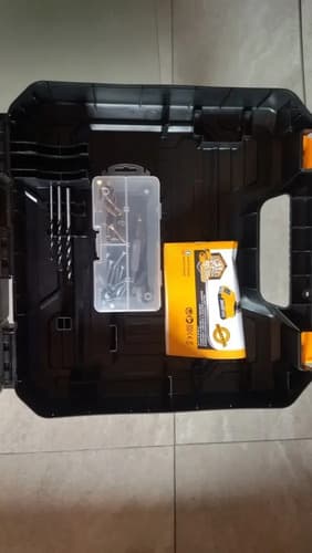Taladro Percutor Ingco De 20v, 13mm, 2 Bat Y Cargador, Hnt Amarillo Naranja 20v
