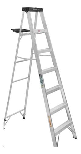 Escalera Tipo Tijera 4 Peldaños Truper 16742 Plateado