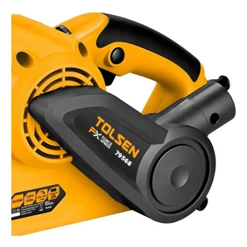 Lijadora De Banda Electrica 810w 533x76mm Tolsen Naranja Con Negro 50 Hz