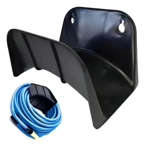 Soporte Enrollador De Manguera Overtime De Pared Para 30m De Pvc Negro