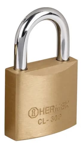 Candado De Latón Con Llave Hermex