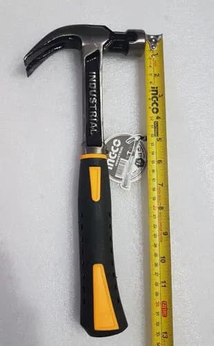 Martillo Uña 450g Industria Mango Forjado Antishock Ingco