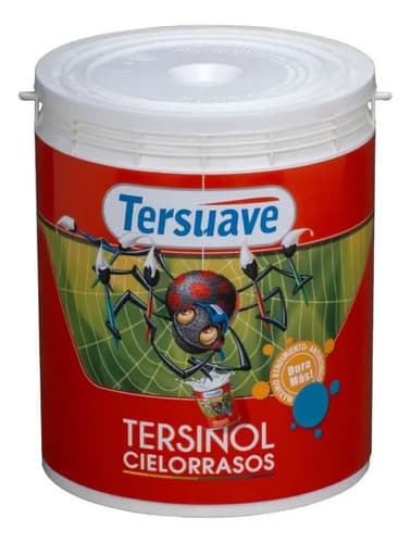 Pintura Látex Tersuave Tersinol Cielorrasos Blanco Mate 1l Interior Exterior
