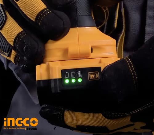 Linterna Led 20v A Batería 3.2w Recargable Portatil Camping Blanco Amarillo