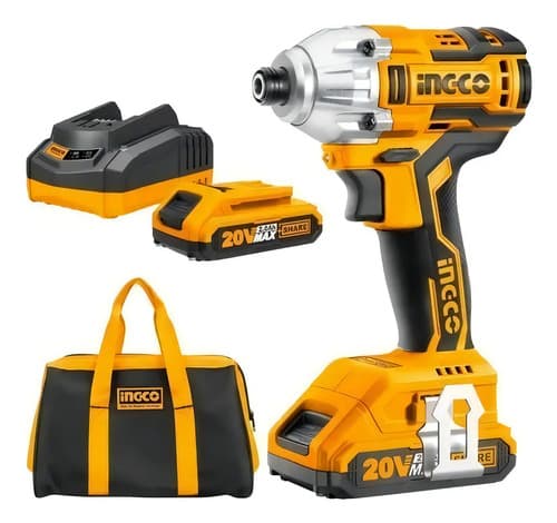 Taladro Atornillador Inalambrico Llave Impacto 1/4 Ingco