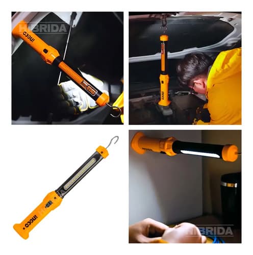 Llave De Impacto Brushless 1/2 + Lámpara + Juego Dados Color Amarillo