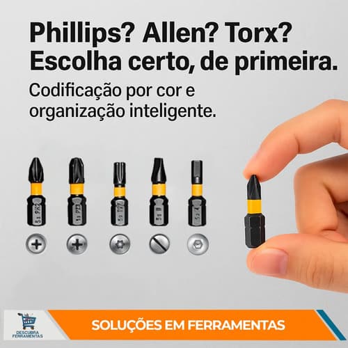 Juego De 30 Brocas Impact Bits De Ingco Con Funda