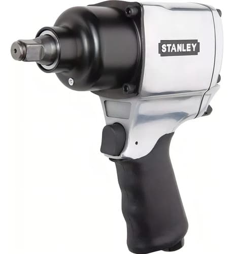 Llave De Impacto Rueda Auto Neumática Encastre 1/2 Stanley Color Gris